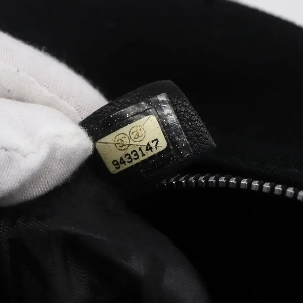 Chanel Cotton CC Logo Handbag Silver